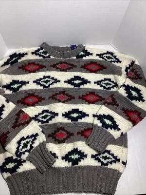 Regatta Sport Sweater, 100% Wool,  Mens Size M, Multicolored, Long Sleeve - Image 1 of 4