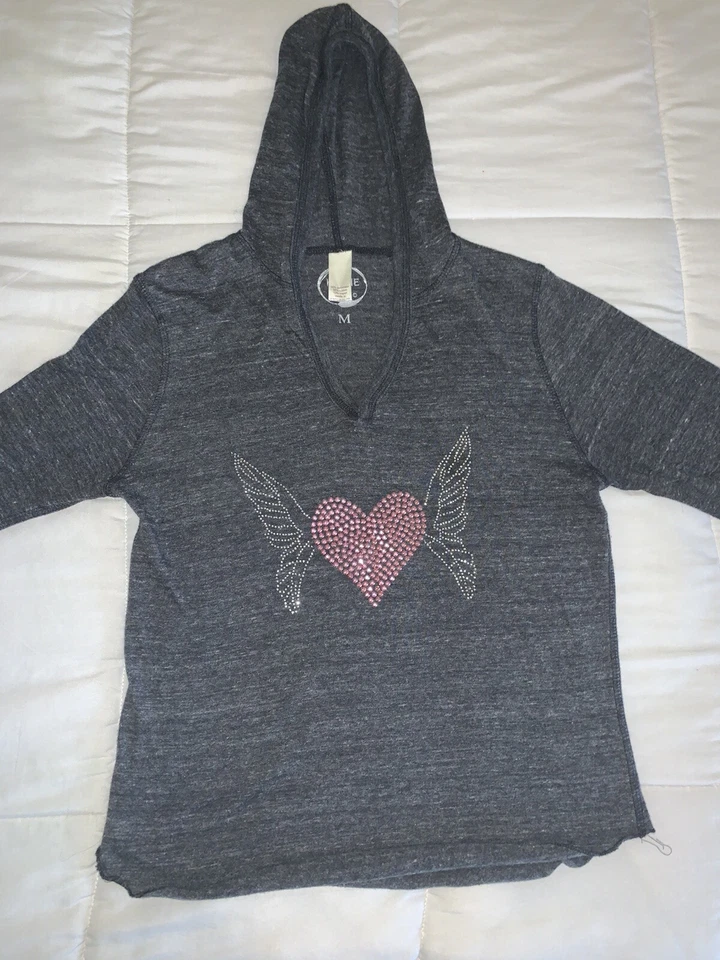 hippie ink M heart wings Artist hoodie - Image 1 of 4