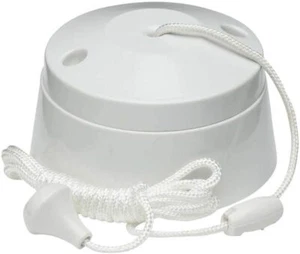 2 x Knightsbridge SN8300 Standard Zugschnurschalter 2-fach 10A, 230V. RESTPOSTEN 2. - Bild 1 von 2