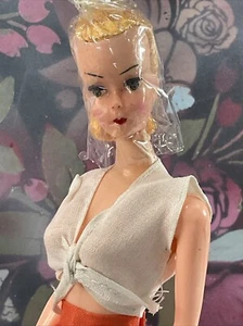 VINTAGE RARE HONG KONG LILLI BARBIE DOLL - Orange Shorts Outfit 014  11” - Picture 1 of 16