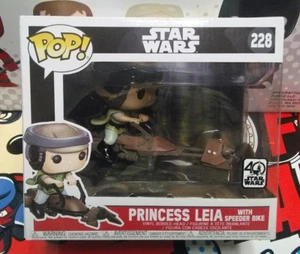 Funko Pop Star Wars 40 Star Wars Princes Leia with Speder Bike.# 228 - Picture 1 of 6