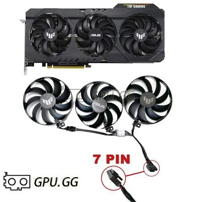 ASUS TUF RTX 3060 3070 3080 3090 /ti RX6700 6800 Fans Replacement Fans - Image 1 of 4