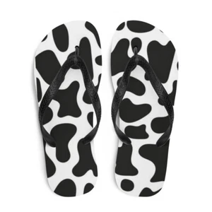 Cow Print Flip-Flops - Picture 1 of 23