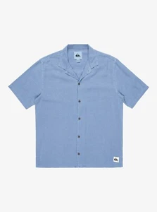 QUIKSILVER - Mens Sunrise Short Sleeves Shirt - Coronet Blue - Casual S/S Shirt - Picture 1 of 3