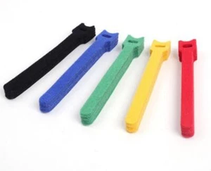 100PCS Wire Ties Cable Wire Hook Loop Reusable Fastener Organizer Bulk Packs - Picture 1 of 26
