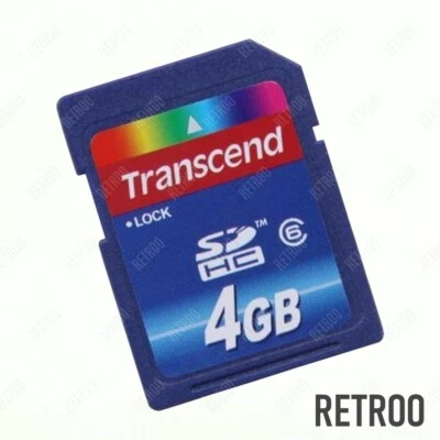 Transcend SDHC 4GB Memory Card Class 6 Secure Digital Camera/Camcorder/Players - Image 1 of 2