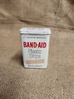 Vintage Band-Aid Brand Plastic  Strips Johnson & Johnson Metal Tin Box