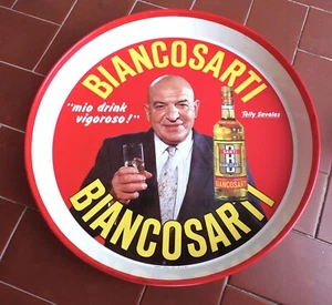 Vassoio BIANCOSARTI TELLY SAVALAS Kojak Latta Pubblicità Sarti anni 70 Pagani - Imagen 1 de 2