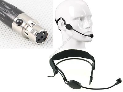Pro Headset Headworn Head-mounted Microphone For Shure Wireless - Mini XLR Ta4f - Image 1 of 4