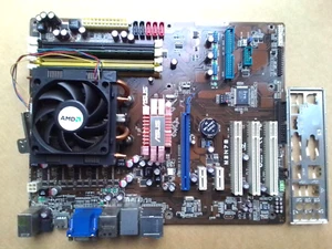 ASUS  M3N78+PHENOM 4 CORE  BLACK EDITION 9950 +4 GB DDR2 TEST. FUNZ. 100% OK!! - Foto 1 di 12