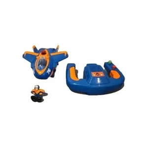 Geotrax Remote Control Geo Airplane Blue Flash & Dynamo Dan Most Exciting Works - Picture 1 of 5
