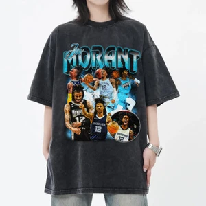 Camiseta bootleg de baloncesto Ja Morant limitada vintage años 90 camisetas gráficas apariencia retro - Imagen 1 de 5