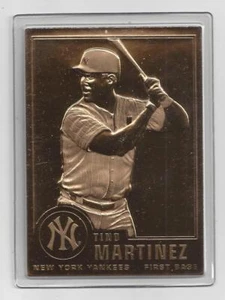 Tino Martinez 2001 Danbury Mint Sealed 22 Kt Gold Card # 128 New York Yankees - Picture 1 of 1