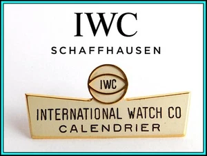 IWC - RARE VINTAGE 1960's IWC Emailled Window Shop Display SIGN: "Calendrier" - Bild 1 von 9