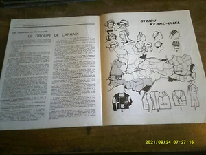 BRETAGNE 2 L ECOLE BRETONNE 1971 72 COSTUMES CHATEAULIN ET CARHAIX CRESTON - Imagen 1 de 4