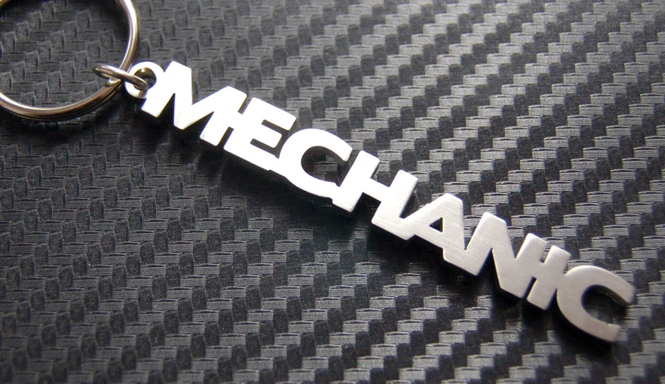 MECHANIC Car Auto Garage Keyring Keychain Key Fob Bespoke Stainless Steel Gift - Image 1 of 1
