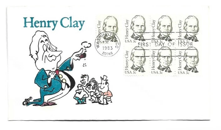 1846 3c Henry Clay Animated by Ellis FDC - Image 1 of 1