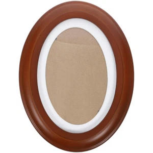 Wall Picture Frame Oval Picture Frame Wood Picture Frame Wall Hanging Photo - Picture 1 of 12