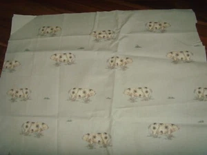 NEW SPOTTY PIG BEIGE COTTON Remnant 53cm x 44cm - Picture 1 of 2