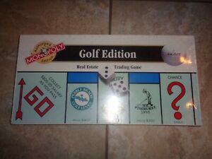Monopoly Golf Edition Real Estate Trading Board Game 1996 - New Factory Sealed