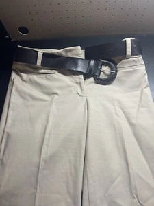 Apt 9 Women’s Torie Khaki Flat Front Straight Stretch Pants Size 10 (B2) - Picture 1 of 4