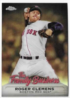 2019 Topps Chrome The Family Business Roger Clemens Boston Red Sox #FBC-6 - Image 1 of 2