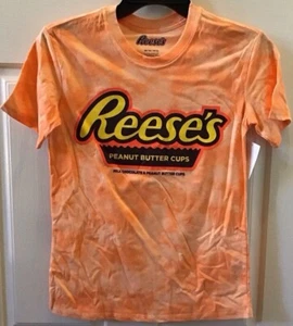 Camicia costume caramelle Halloween Reese's Juniors XS, L, XXL, XXXL arancione tinta unita - Foto 1 di 4