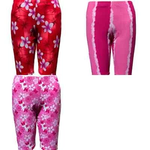 Women's Lined Swim Jammers Workout Compression Shorts Tights Size 8-26 - Picture 1 of 14