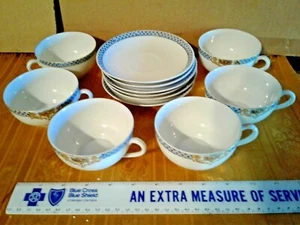NORITAKE KNOCHENPORZELLAN 6ER-SET EA. TASSEN & UNTERTASSEN - Bild 1 von 5