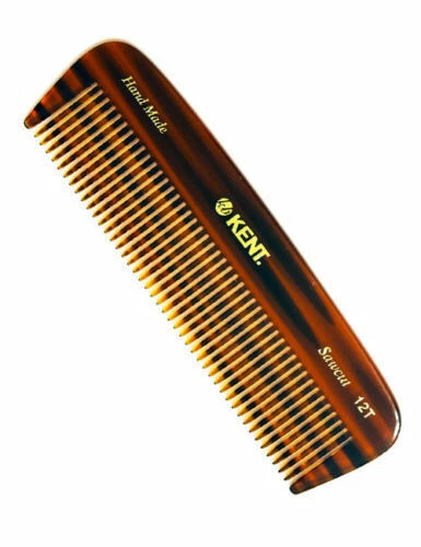 Kent KENA12T Handmade Beard Comb - Brown
