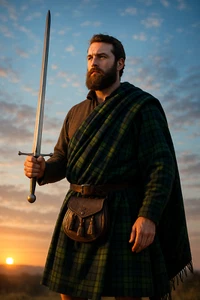 Great Kilt For Men's Scottish Highland Vintage Wool Available in 40+ Tartans - Picture 1 of 7