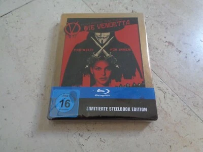 V FOR VENDETTA Blu-Ray SteelBook Natalie Portman Hugo Weaving John Hurt - Image 1 of 4