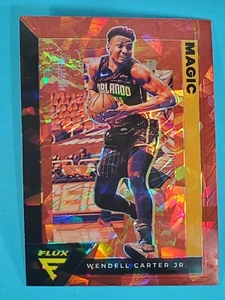 2020-21 Panini Flux RED CRACKED ICE PRIZM Wendell Carter Jr. Orlando Magic #127 - Picture 1 of 2
