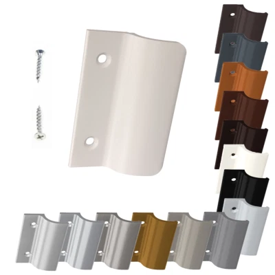 ROLLLADO ALU Glasfalzgriff "TOM" OHNE Steg Balkontürgriff Ziehgriff Terrassentür !!