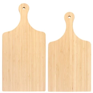 Bamboo Handle Cutting and Serving Board - 2 Sizes - Picture 1 of 12