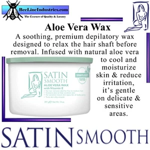 Satin Smooth Aloe Vera Soft Wax (Strip) 400g (14 oz) Can - Picture 1 of 2