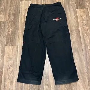 Jeans vintage JNCO uomo 38x32 blu pantaloni cargo gamba larga skater ricamati anni 90 - Foto 1 di 13