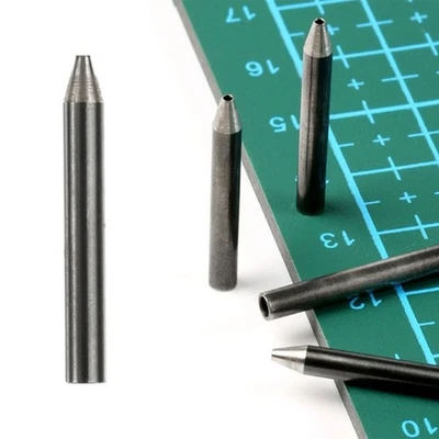 Round Steel Leather Hole Puncher 3mm Leather Craft Hole Punch Cutter for Belt - Image 1 of 4