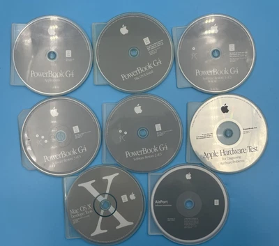 Mac OS 9.2.2 10.1.2 PowerBook G4 Software Restore Hardware Test Developer Tools& - Image 1 of 4