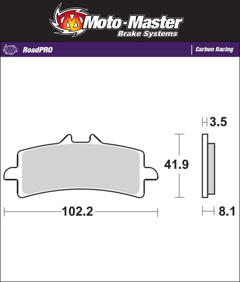 Moto Morini Milano 1200 2018-2022 [Front Motorcycle Carbon Racing Brake Pads] - Image 1 of 1