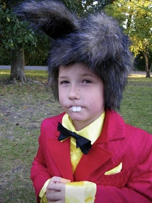 Disfraz de Liebre de Marzo Fiesta del Té ELOPE ALICIA EN EL PAÍS DE LAS MARAVILLAS Sombrero Niños Grande L LEER Foto 1 de 4