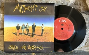 Midnight Oil - Beds Are Burning - 7" Vinyl Single 1987 CBS Records OIL 3 - Picture 1 of 4