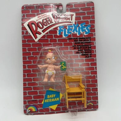 LJN Toys Who Framed Roger Rabbit Flexies Baby Herman 1988 sellado Foto 1 de 4