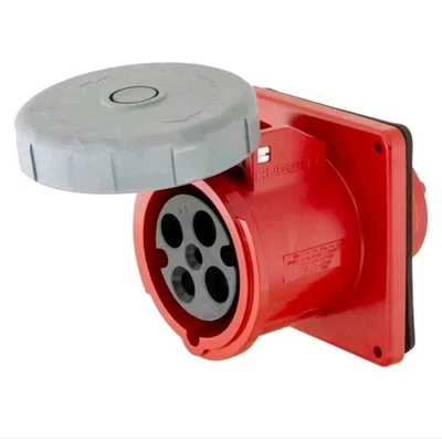 Hubbell HBL460R7W - 60A 480V 3 Phase Receptacle - NEW - - Image 1 of 4