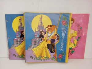 Disney Beauty The Beast 3 Ring Binder Finder Impact International Trapper Keeper - Picture 1 of 22