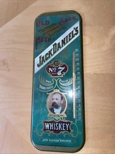 Vintage Jack Daniels Metall Wandthermometer alt No 7 Whiskey Thermometer fehlt - Bild 1 von 8