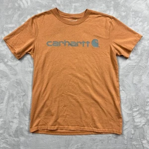 Carhartt Copper Colored Loose Fit Short Sleeve Spellout Logo Tee M 8/10 - Bild 1 von 7