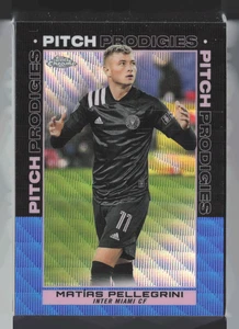 2021 Topps Chrome MLS Pitch Prodigies rifrattore onda blu / 199 Matias Pellegrini - Foto 1 di 2