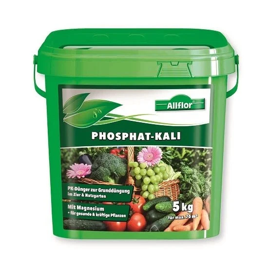 Allflor Phosphatkali 5 kg Dünger 70m² Rasenflächen Ziergarten Nutzgarten - Bild 1 von 1