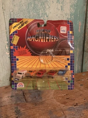 Vintage 1988 Funrise Micro Magnifiers Emergency Set Die Cast Cars SEALED IN BOX - Image 1 of 4